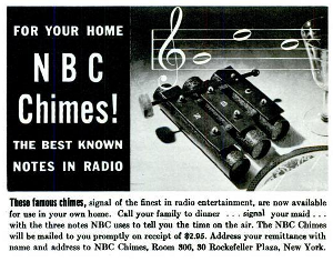 Ad from NBC's Listen for the NuTone chimes